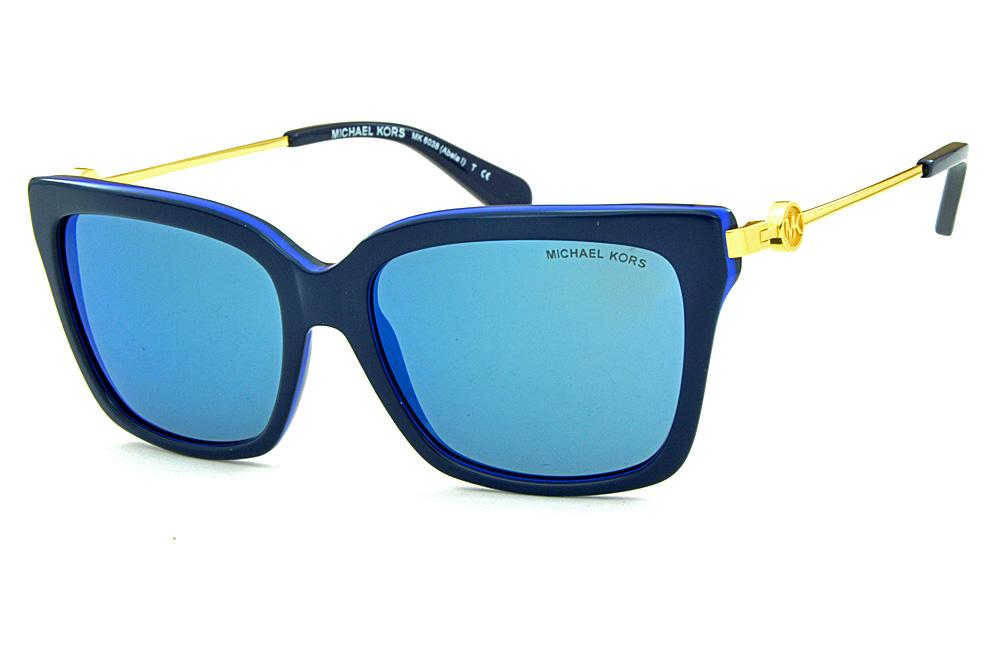 Óculos de Sol Michael Kors Abela1 azul e dourado